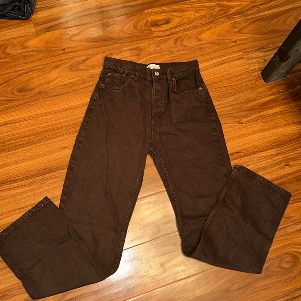 Zara mid rise/ straight jeans